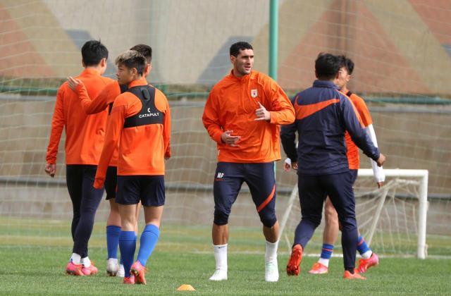 辉达在线娱乐-泰山集结石柯伤愈跟队合练 5大新援融入成第1课题